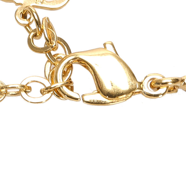 ディオール リボン ゴールド メッキ ネックレス レディース Dior 中古