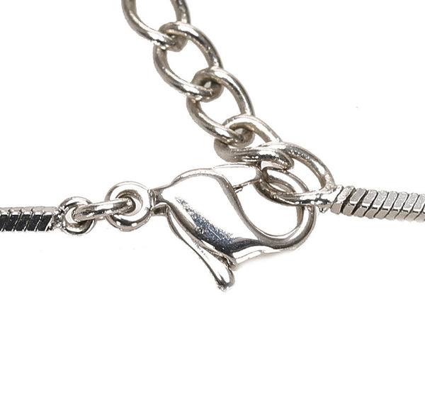 ディオール シルバー ブラックホワイト メタル トロッター ネックレス レディース Dior 中古
