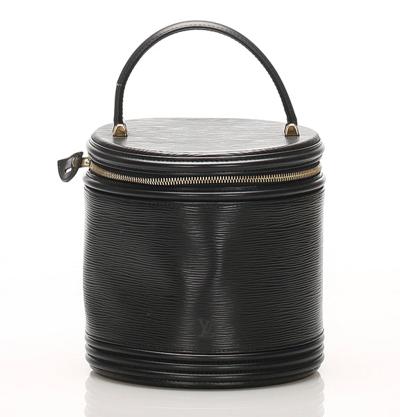 ルイ ヴィトン エピ カンヌ M48032 ブラック 黒 レザー ハンドバッグ レディース LOUIS VUITTON 中古