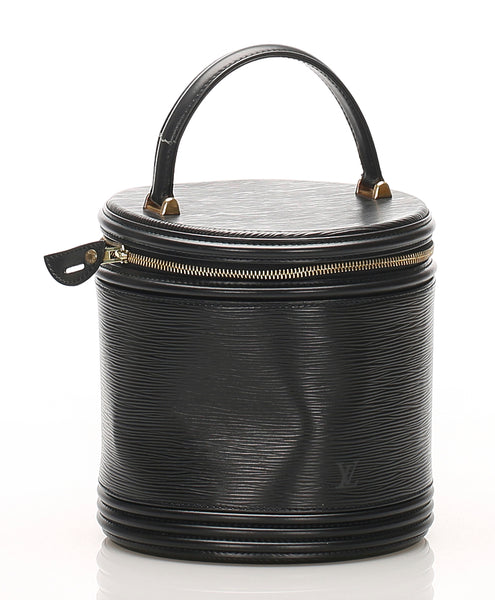 ルイ ヴィトン エピ カンヌ M48032 ブラック 黒 レザー ハンドバッグ レディース LOUIS VUITTON 中古