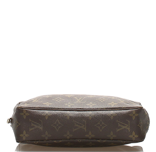 ルイ ヴィトン モノグラム トゥルース トワレット23 M47524 ブラウン PVC レザー ポーチ レディース LOUIS VUITTON 中古