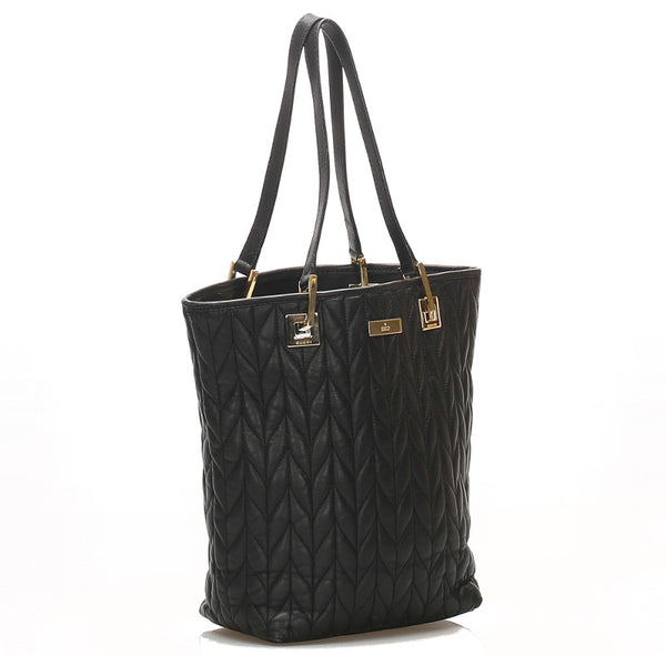 グッチ 002-1099 ブラック 黒 レザー ショルダーバッグ レディース GUCCI 中古