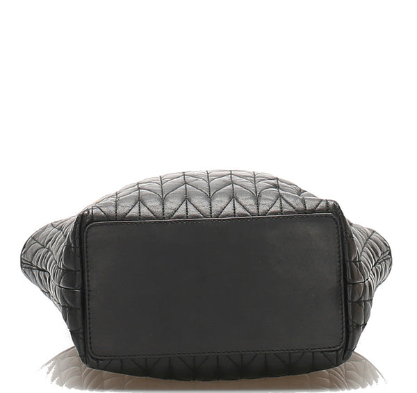 グッチ 002-1099 ブラック 黒 レザー ショルダーバッグ レディース GUCCI 中古