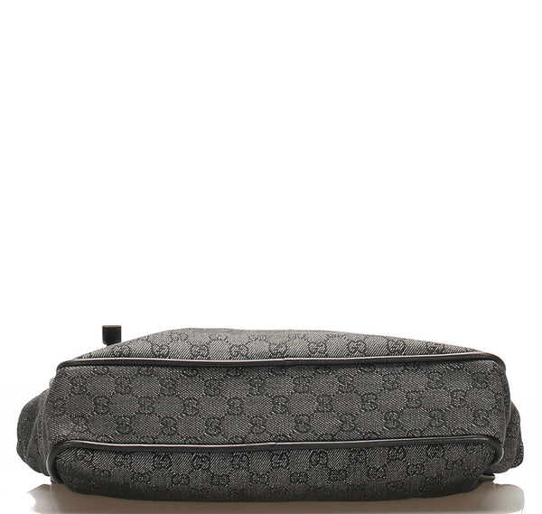 グッチ GGキャンバス 92730 グレー キャンバス レザー トートバッグ レディース GUCCI 中古