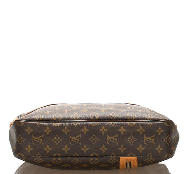 ルイ ヴィトン モノグラム サック ボスフォール M40043 ブラウン 茶 PVC レザー ブリーフケース メンズ LOUIS VUITTON 中古