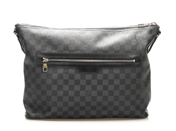 ルイ ヴィトン ダミエ　グラフィット ミック MM N41106 ブラック グレー PVC ショルダーバッグ メンズ LOUIS VUITTON 中古