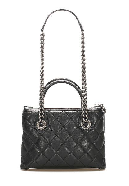 シャネル マトラッセ ブラック ラムスキン ハンドバッグ チェーン ショルダーバッグ 2WAY レディース CHANEL 中古