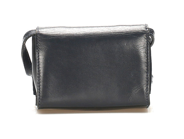 サルヴァトーレフェラガモ ヴァラリボン AQ-21 6164 ブラック 黒 レザー ナイロン ショルダーバッグ レディース Salvatore Ferragamo 中古