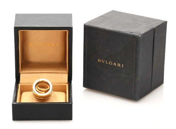 ブルガリ B-ZERO1 ビーゼロワン ゴールド 金 K18イエローゴールド リング 指輪 レディース BVLGARI 7号 中古