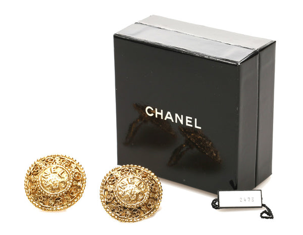 シャネル ゴールド 金 メッキ イヤリング レディース CHANEL 中古