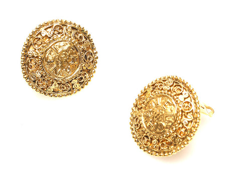 シャネル ゴールド 金 メッキ イヤリング レディース CHANEL 中古