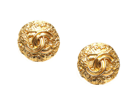 シャネル ココマーク ゴールド メッキ イヤリング レディース CHANEL 中古