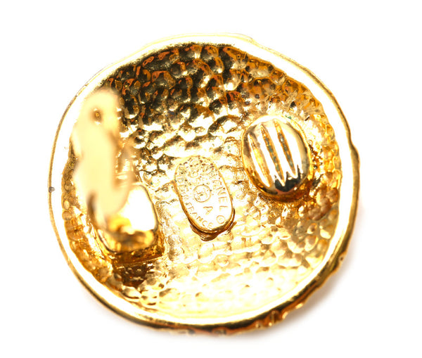 シャネル ココマーク ゴールド メッキ イヤリング レディース CHANEL 中古