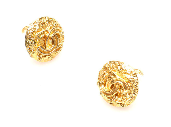 シャネル ココマーク ゴールド メッキ イヤリング レディース CHANEL 中古