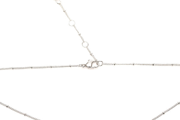 ディオール フラワーモチーフ Dロゴ ストーン メタル ネックレス レディース Dior 中古