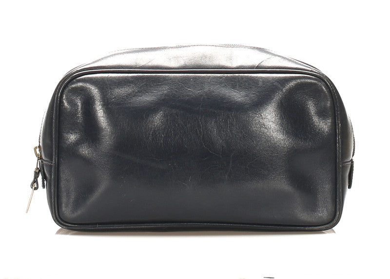 グッチ 014 361 514 ブラック レザー セカンドバッグ メンズ GUCCI 中古