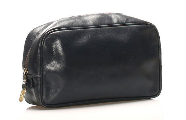 グッチ 014 361 514 ブラック レザー セカンドバッグ メンズ GUCCI 中古