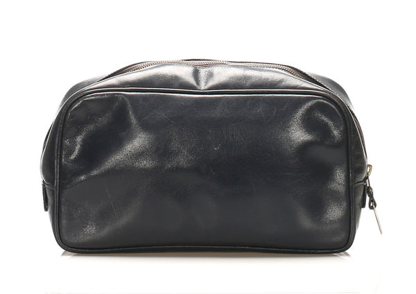 グッチ 014 361 514 ブラック レザー セカンドバッグ メンズ GUCCI 中古