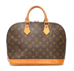 ルイ ヴィトン モノグラム アルマ Ｍ51130 ブラウン 茶 PVC レザー ハンドバッグ ユニセックス LOUIS VUITTON 中古