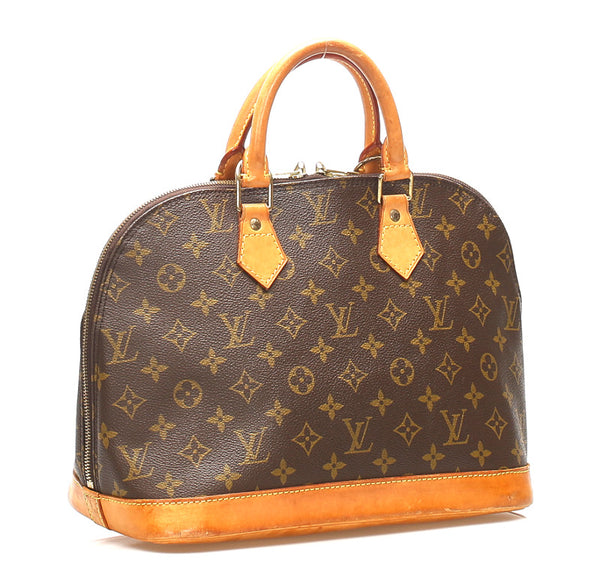 ルイ ヴィトン モノグラム アルマ Ｍ51130 ブラウン 茶 PVC レザー ハンドバッグ ユニセックス LOUIS VUITTON 中古