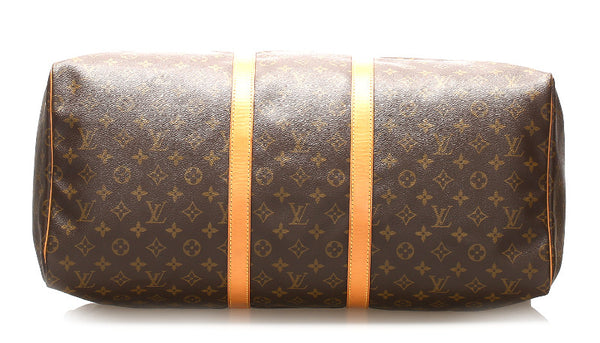 ルイ ヴィトン モノグラム キーポル50 M41426 ブラウン PVC レザー ボストンバッグ ユニセックス LOUIS VUITTON 中古