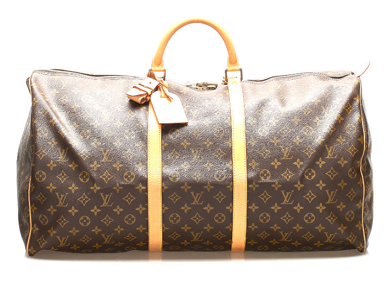 ルイ ヴィトン モノグラム キーポル 60 M41422 ブラウン 茶 PVC レザー ボストンバッグ ユニセックス LOUIS VUITTON 中古
