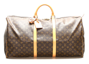 ルイ ヴィトン モノグラム キーポル 60 M41422 ブラウン 茶 PVC レザー ボストンバッグ ユニセックス LOUIS VUITTON 中古