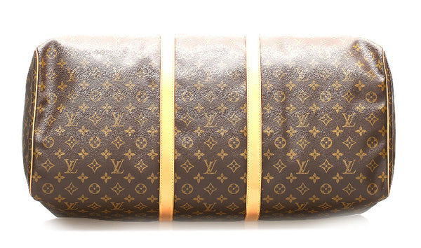 ルイ ヴィトン モノグラム キーポル 60 M41422 ブラウン 茶 PVC レザー ボストンバッグ ユニセックス LOUIS VUITTON 中古
