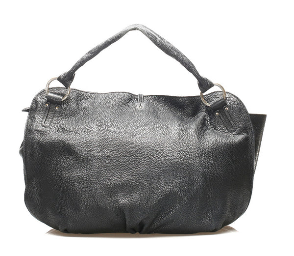 セリーヌ ブラック レザー ハンドバッグ レディース CELINE 中古