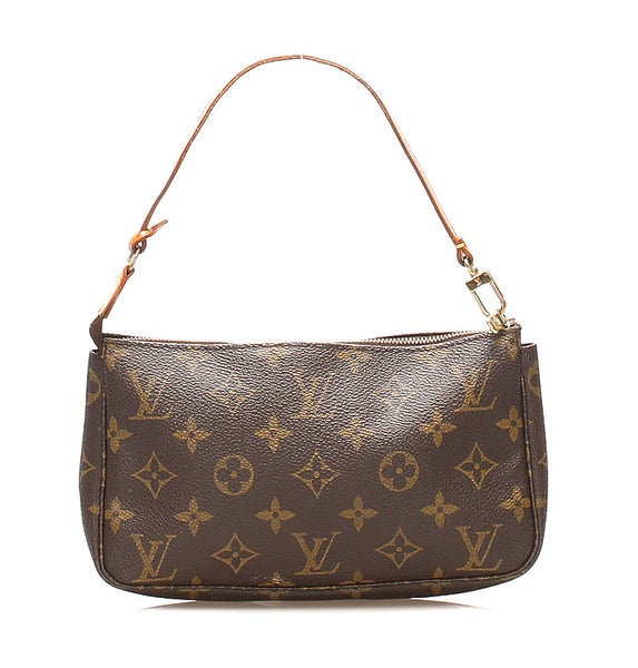 ルイ ヴィトン ポシェット アクセソワール M51980 ブラウン  PVC レザー ポーチ レディース LOUIS VUITTON 中古