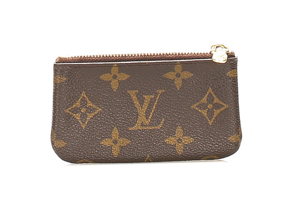 ルイ ヴィトン モノグラム ポシェットクレ M62650 ブラウン 茶 PVC レザー キーケース ユニセックス LOUIS VUITTON 中古