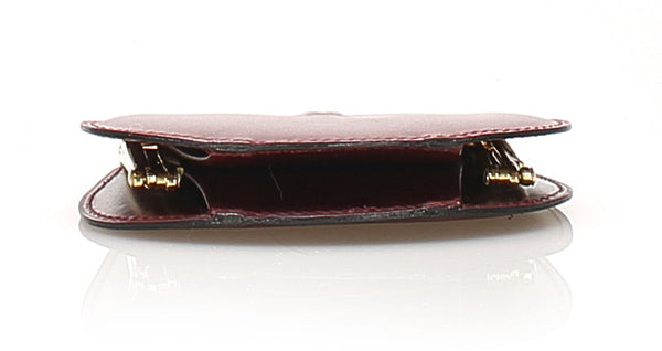 カルティエ マストライン ボルドー レザー コインケース ユニセックス CARTIER DL.30540刻印 中古