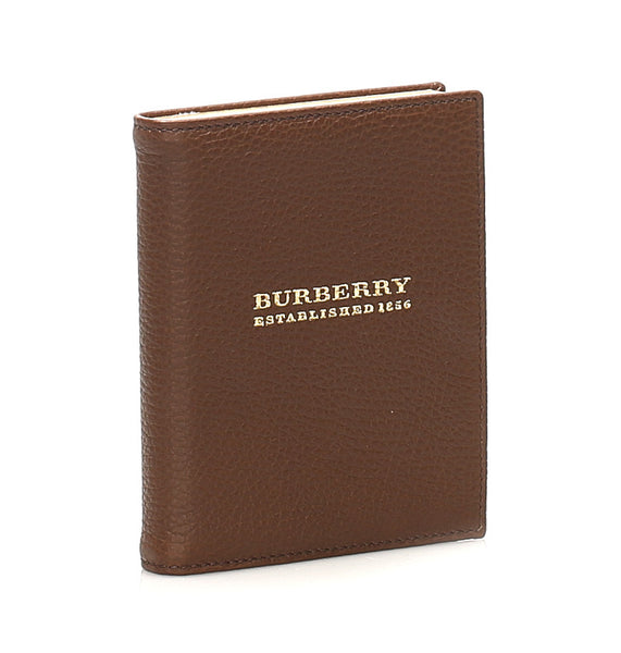 バーバリー ブラウン レザー 紙 ノート ユニセックス BURBERRY 中古