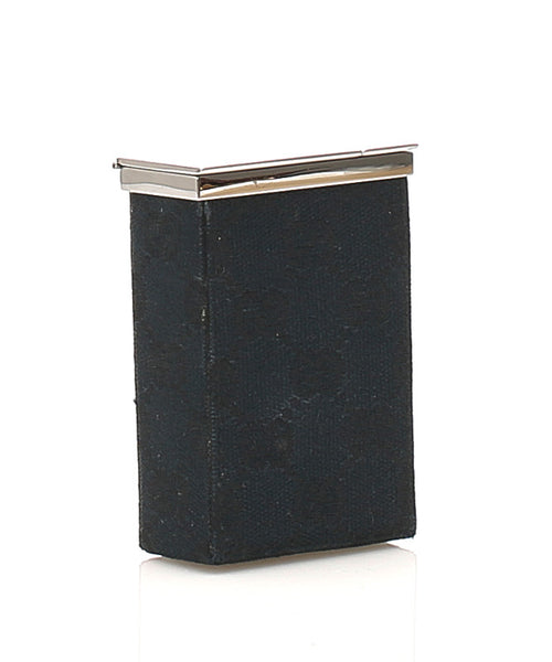 グッチ GGキャンバス 123033 0959 ブラック キャンバス シガレットケース ユニセックス GUCCI 【中古】