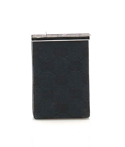 グッチ GGキャンバス 123033 0959 ブラック キャンバス シガレットケース ユニセックス GUCCI 【中古】