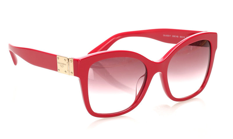 ドルチェアンドガッバーナ レッド プラスチック サングラス レディース DOLCE&GABBANA 中古