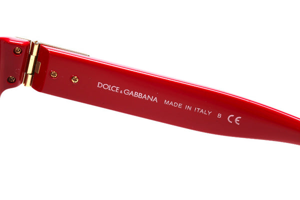 ドルチェアンドガッバーナ レッド プラスチック サングラス レディース DOLCE&GABBANA 中古