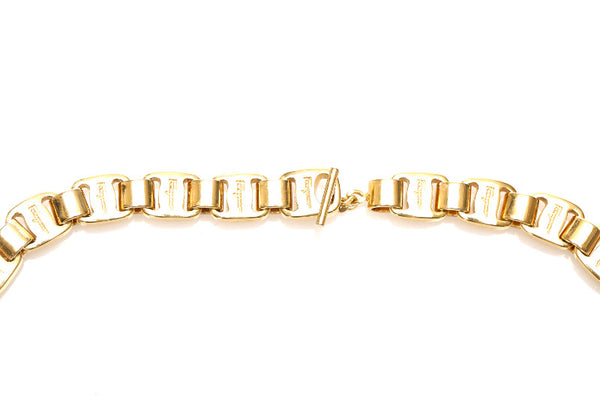 サルヴァトーレフェラガモ ゴールド メッキ ネックレス ユニセックス Salvatore Ferragamo 中古