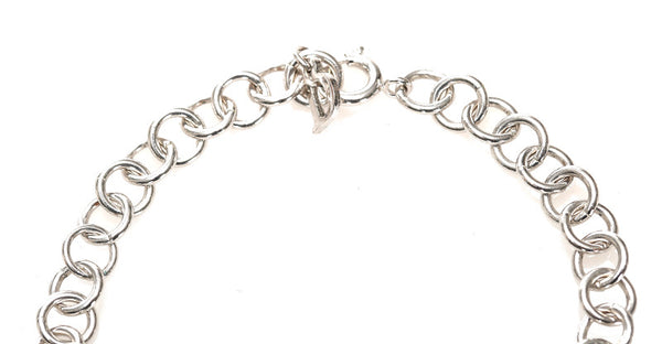 クリスチャンディオール シルバー メタル ハート ブレスレット レディース Christian Dior 中古