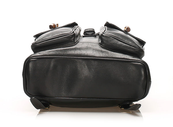 グッチ バンブー 003 2058 0016 ブラック レザー リュック バックパック レディース GUCCI 中古
