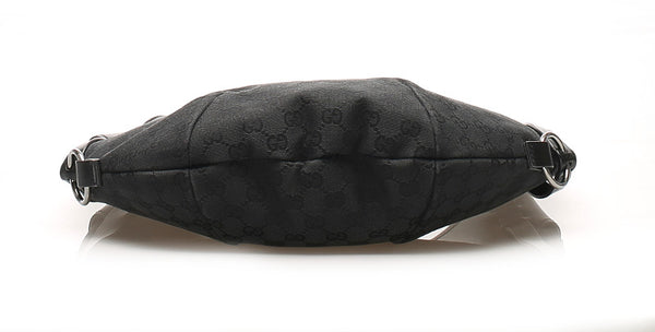 グッチ GGキャンバス 106250 ブラック 黒 キャンバス レザー ハンドバッグ レディース GUCCI 中古