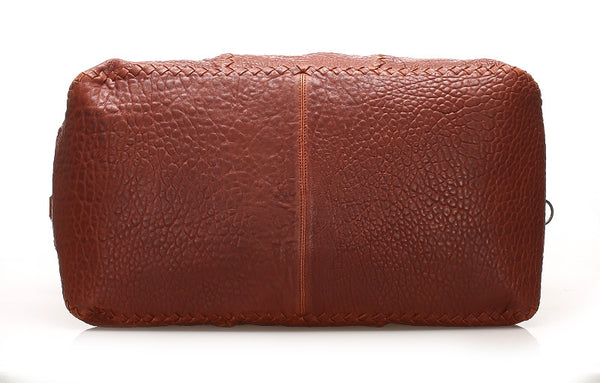 ボッテガヴェネタ ブラウン レザー ボストンバッグ ユニセックス BOTTEGAVENETA 【中古】