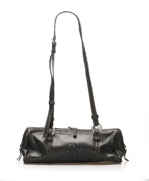 ボッテガヴェネタ ブラック 黒 レザー ショルダーバッグ レディース BOTTEGAVENETA 中古