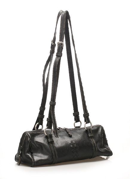 ボッテガヴェネタ ブラック 黒 レザー ショルダーバッグ レディース BOTTEGAVENETA 中古