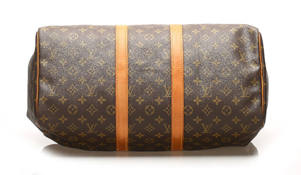 ルイ ヴィトン モノグラム キーポル 45 M41428 ブラウン 茶 PVC レザー ボストンバッグ ユニセックス LOUIS VUITTON 中古