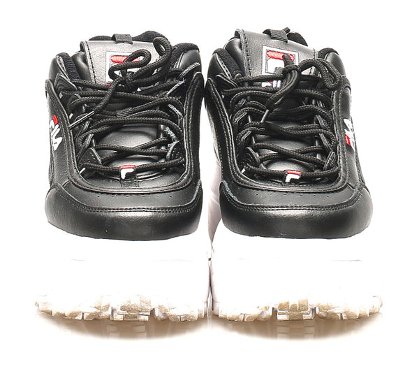 フィラ ブラック レザー スニーカー レディース FILA 中古