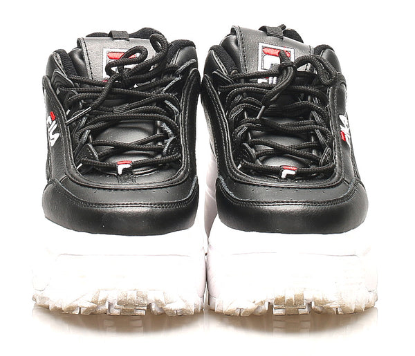 フィラ ブラック レザー スニーカー レディース FILA 中古