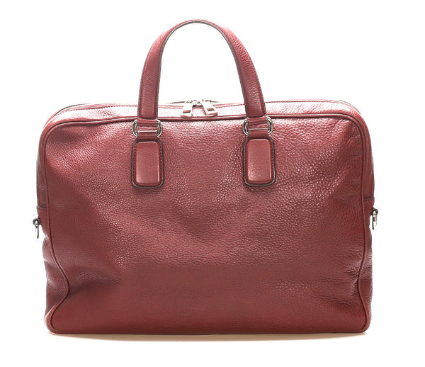 グッチ インターロッキングＧ 322057 ボルドー レザー ビジネスバッグ メンズ GUCCI 中古
