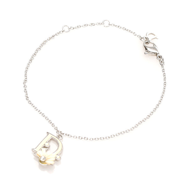 ディオール シルバー メタル フラワー ブレスレット レディース Dior 中古