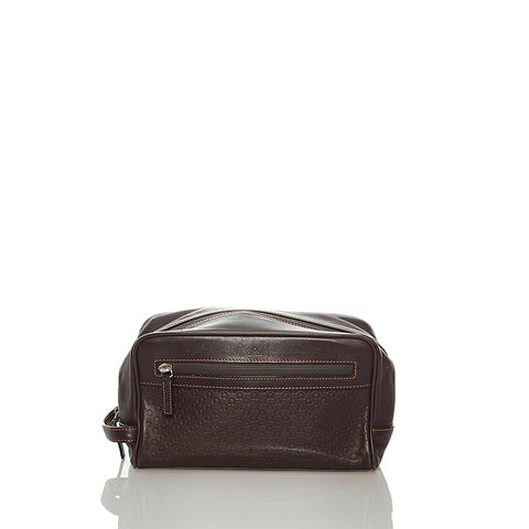 オメガ ブラウン レザー セカンドバッグ メンズ OMEGA 【中古】